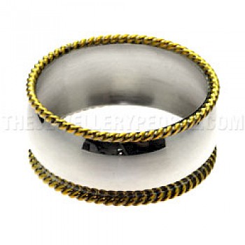 Brass & Silver Napkin Ring