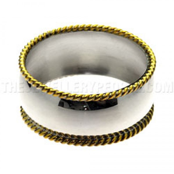 Brass & Silver Napkin Ring