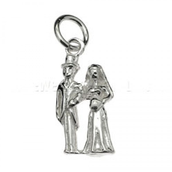 Bride & Groom Silver Charm - R2173