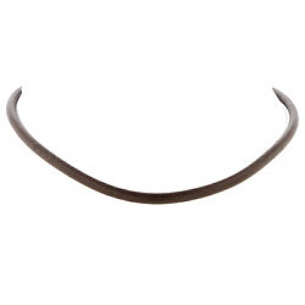 Brown Leather Necklace - 4mm