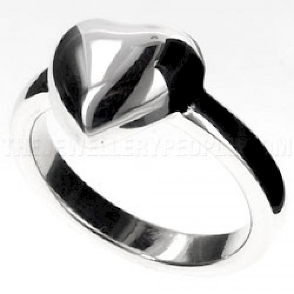 Bubble Heart Silver Ring - RG105