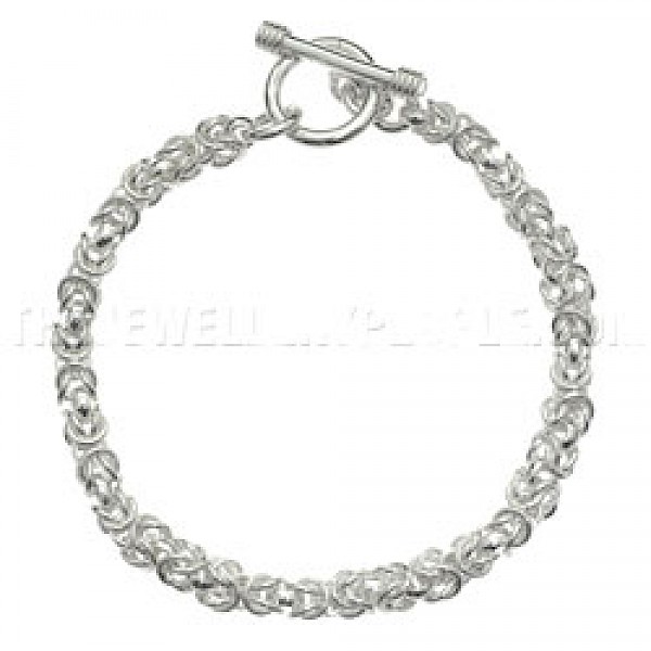 Byzantine Silver Bracelet - 5mm