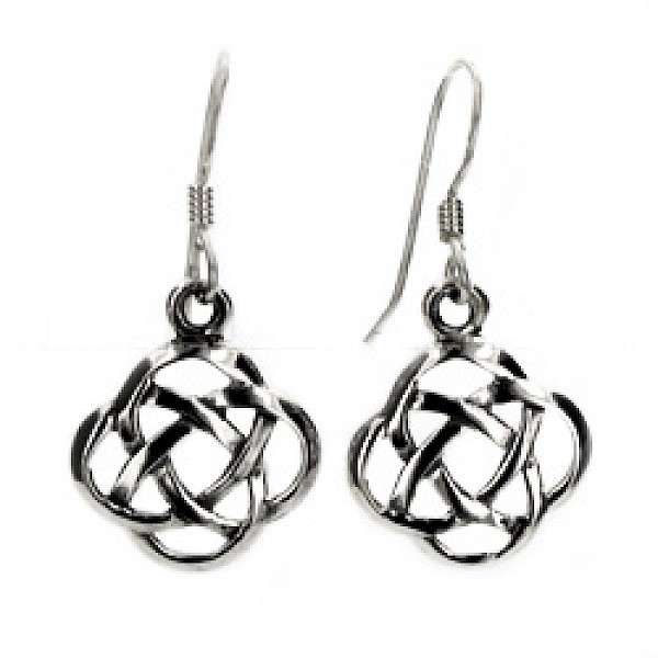 Celtic Knot Silver Earrings