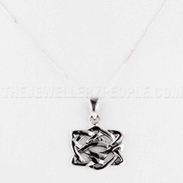 Celtic Motif Silver Pendant - PT523