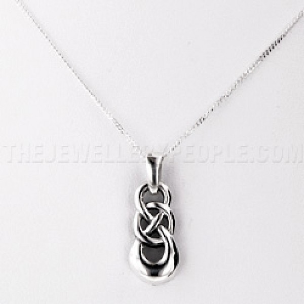 Celtic Twist Silver Pendant - PT519