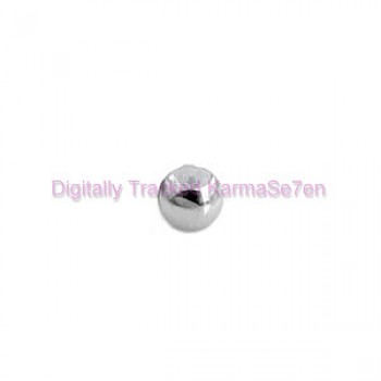 Clear Jewelled Surgical Steel Threaded Micro Ball (1.2mm x 3mm)