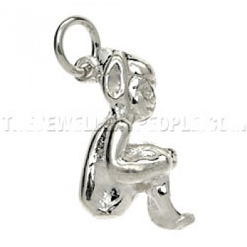 Cornish Pixie Silver Charm - Large - 4981
