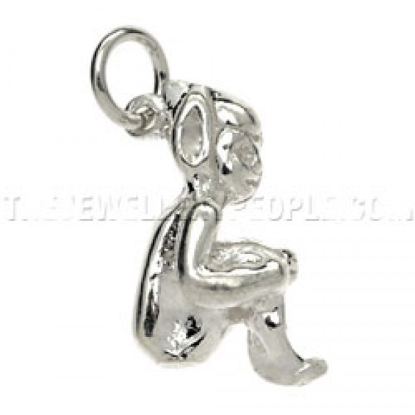 Cornish Pixie Silver Charm - Large - 4981