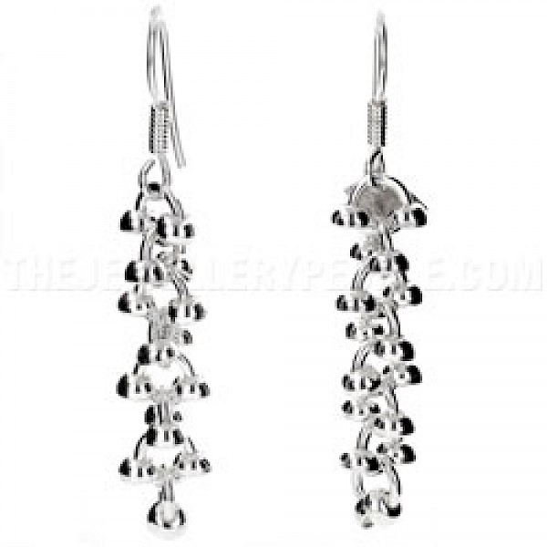Cups Silver Drop Earrings - ES002