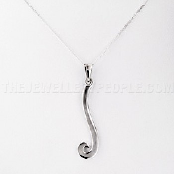 Curl Silver Pendant - PT539