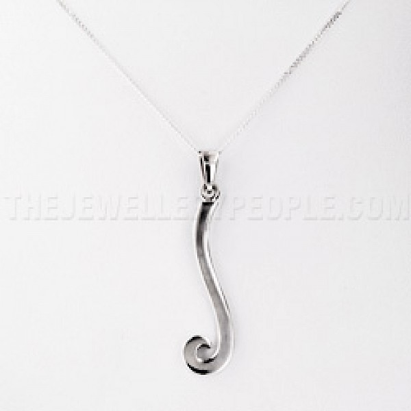 Curl Silver Pendant - PT539