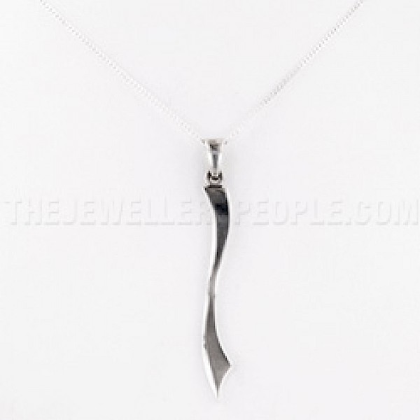 Curve Silver Pendant - PT541