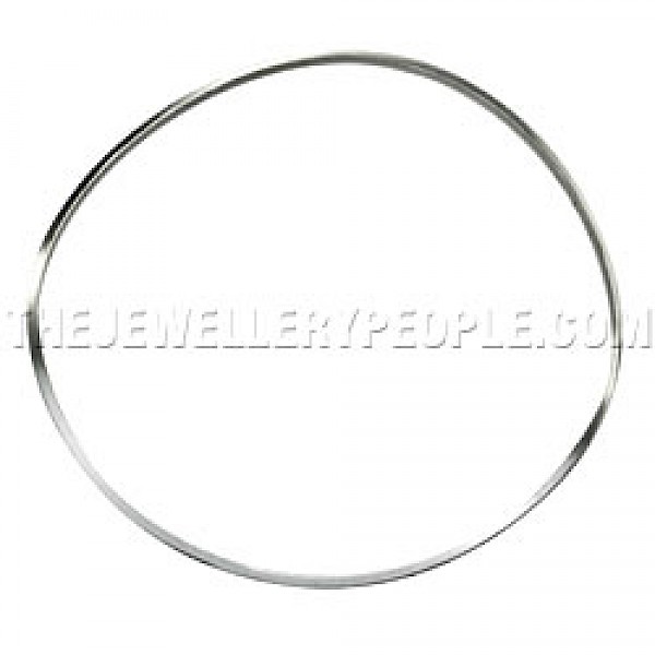 Curved Silver Bangle - 1.8mm Solid - SB200