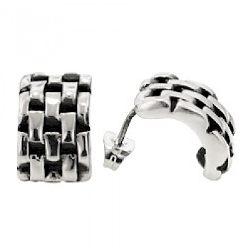 Curved Silver Bricks Studs - 15mm Long