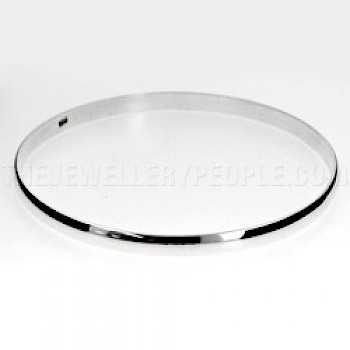 Curved-top Bangle 60mm Internal diameter - 3.5mm Solid - SB144