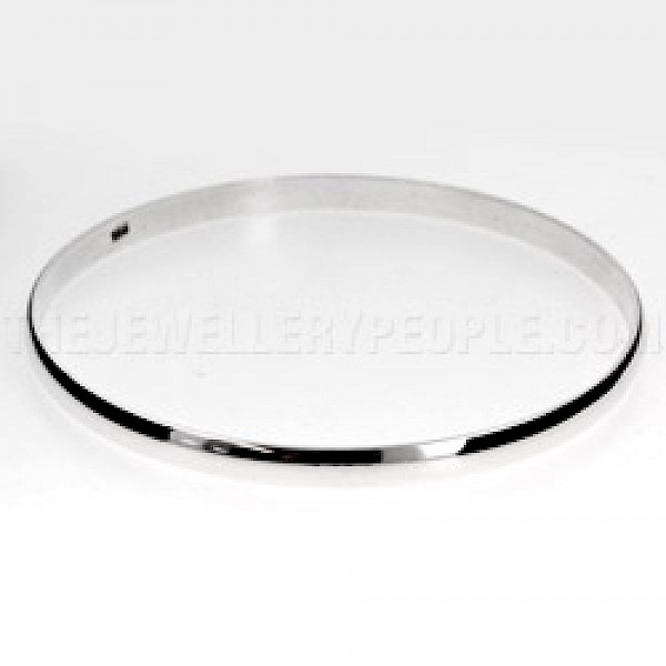 Curved-top Bangle 60mm Internal diameter - 3.5mm Solid - SB144