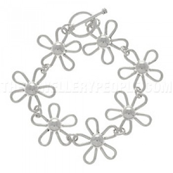 Daisy Silver Bracelet