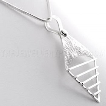 Diamond Shutter Silver Pendant - PT209