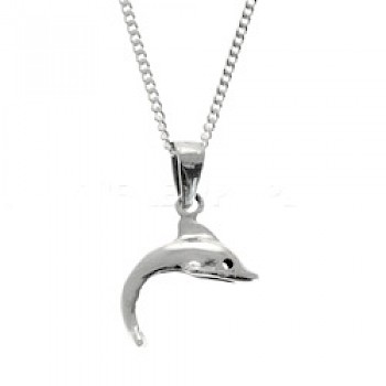 Dolphin Silver Pendant - Small