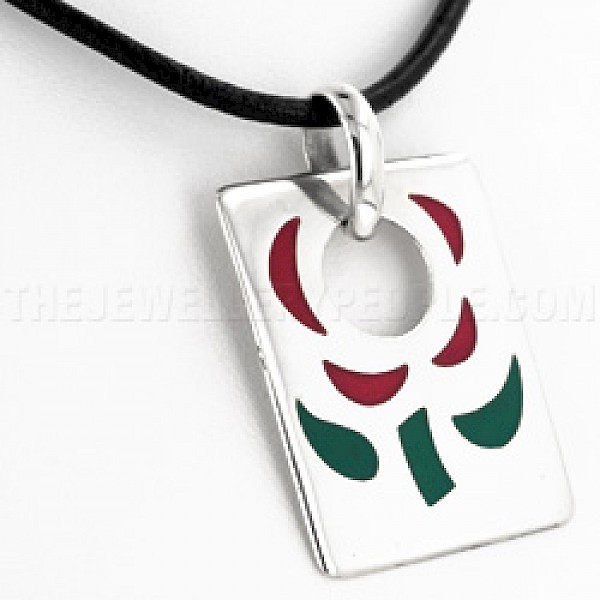 English Rose Silver Pendant - PT121