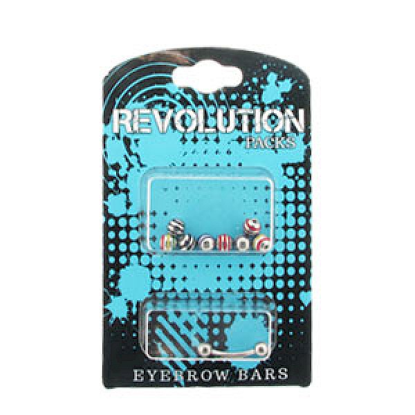 Eyebrow Bar Revolution Pack - Striped Balls