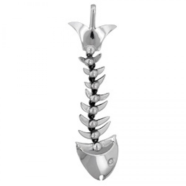 Fish Scales Silver Pendant - PT656
