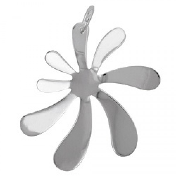 Flower Shape Silver Pendant - PT654