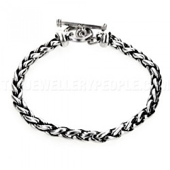 Foxtail Chain Silver Bracelet - 6mm Wide