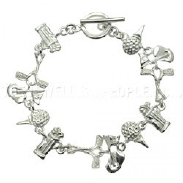 Golfing Silver Bracelet