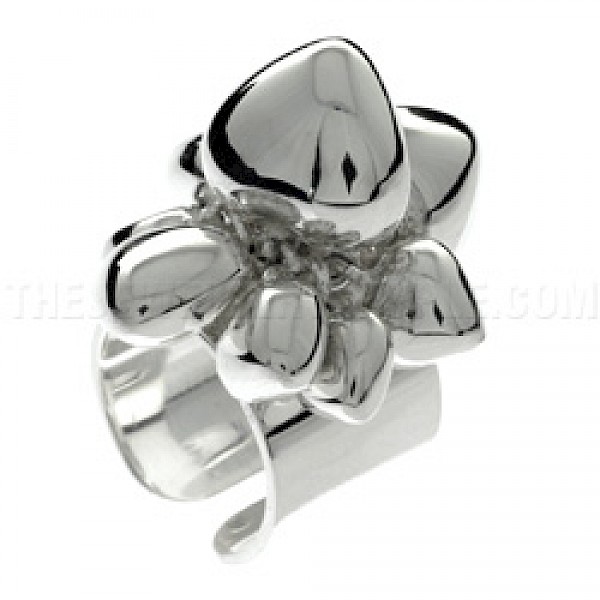 Heart Bunch Silver Ring