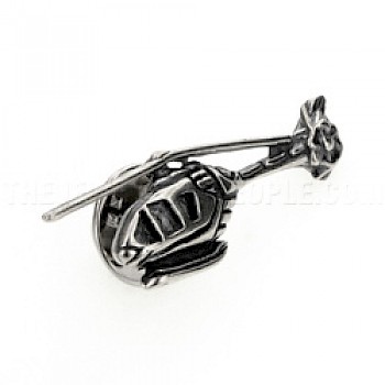 Helicopter Silver Pin