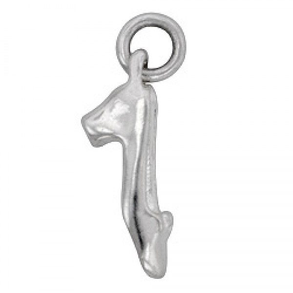High Heel Silver Charm