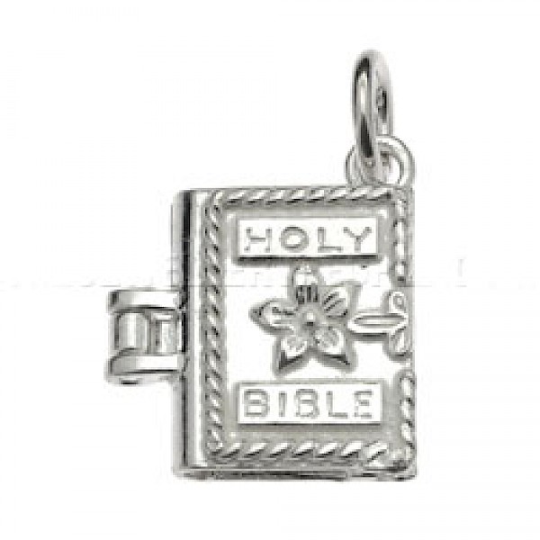 Holy Bible Silver Charm - 2571