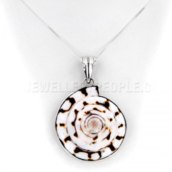 Large Lettercone & Silver Pendant - SL086