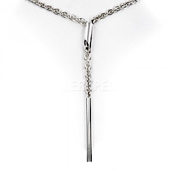 Lariat Silver Necklace