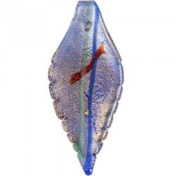 Leaf Shaped Glass Pendant - GLS099