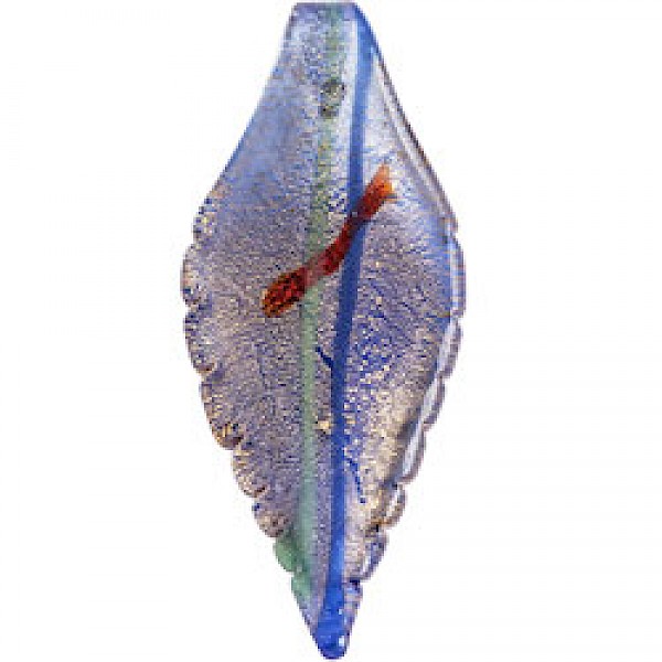 Leaf Shaped Glass Pendant - GLS099