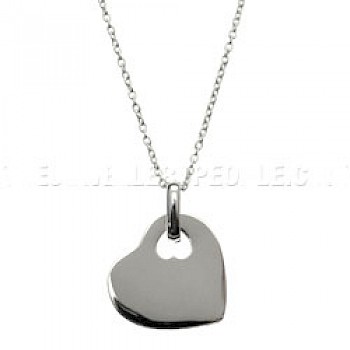 Link Silver Heart Pendant - PT565
